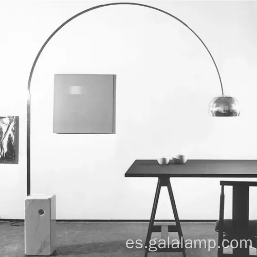 Lámpara de piso de arco contemporánea elegante